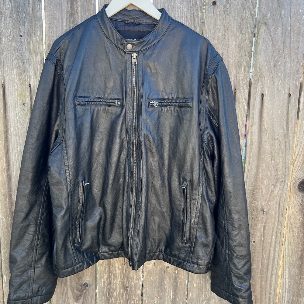 Levi's Leather Bomber Jacket - Size XL